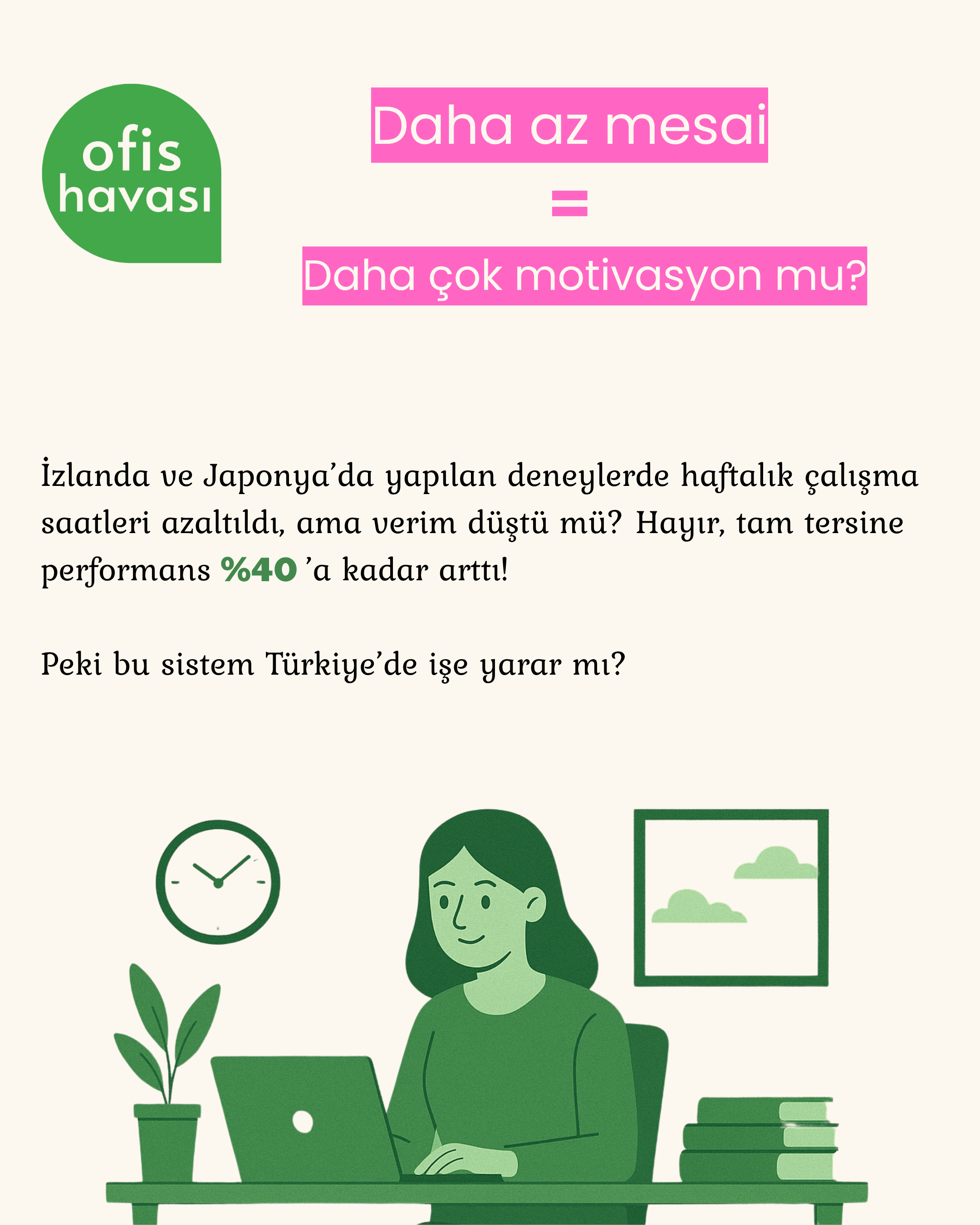 Çalışma Saatlerinin Düşmesi Çalışan Motivasyonunu Artırır mı ve Performansı Yükseltir mi?